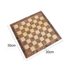 3in1 Protable Large Chess Wooden Set Folding Chessboard Wood Board Game Toy