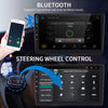 7'' 2 Din Car Stereo Radio Bluetooth GPS Android Apple CarPlay FM WIFI w/ Camera