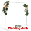 2M Square Wedding Arch Backdrop Sign Stand Party Flower Decoration Background
