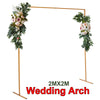 2M Square Wedding Arch Backdrop Sign Stand Party Flower Decoration Background