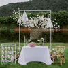 2M Square Wedding Arch Backdrop Sign Stand Party Flower Decoration Background