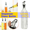 4PCS 500ml Olive Oil Vinegar Pourer Dispenser Glass Bottle Kitchen Tools Cooking