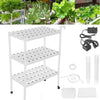 Hydroponic Grow Kit 108 Sites Water Pump Home Plant Vegetable Garden System PVC