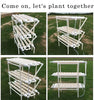 Hydroponic Grow Kit 108 Sites Water Pump Home Plant Vegetable Garden System PVC