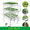 Hydroponic Grow Kit 108 Sites Water Pump Home Plant Vegetable Garden System PVC