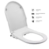 Non Electric Bidet Toilet Seat D/O Cover Bathroom Dual Nozzle Spray Water Wash