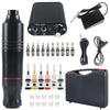 36PC Tattoo Kit Motor Pen Machine Gun Color Inks Power Supply Tattoo Needles Set