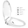 Non Electric Bidet Toilet Seat D/O Cover Bathroom Dual Nozzle Spray Water Wash