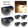 4-6PCS Solar Powered LED Wall Lights Door Fence Lights Outdoor Garden Lamp Light