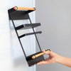 Kitchen Fridge Organiser Rack Refrigerator Magnetic Shelf Towel Holder with Hook