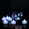 72X LED WHITE TEA LIGHT TEALIGHT CANDLES FLAMELESS WEDDING BATTERY INCLUDED