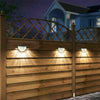 4-6PCS Solar Powered LED Wall Lights Door Fence Lights Outdoor Garden Lamp Light