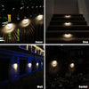 4-6PCS Solar Powered LED Wall Lights Door Fence Lights Outdoor Garden Lamp Light