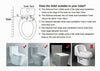 Toilet Bidet Seat Attachment Spray Hygiene Water Wash Clean Sanitation Bathroom