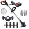 3in1 Cordless Grass Trimmer Grass Lawn Brush Cutter Whipper Snipper + Battery